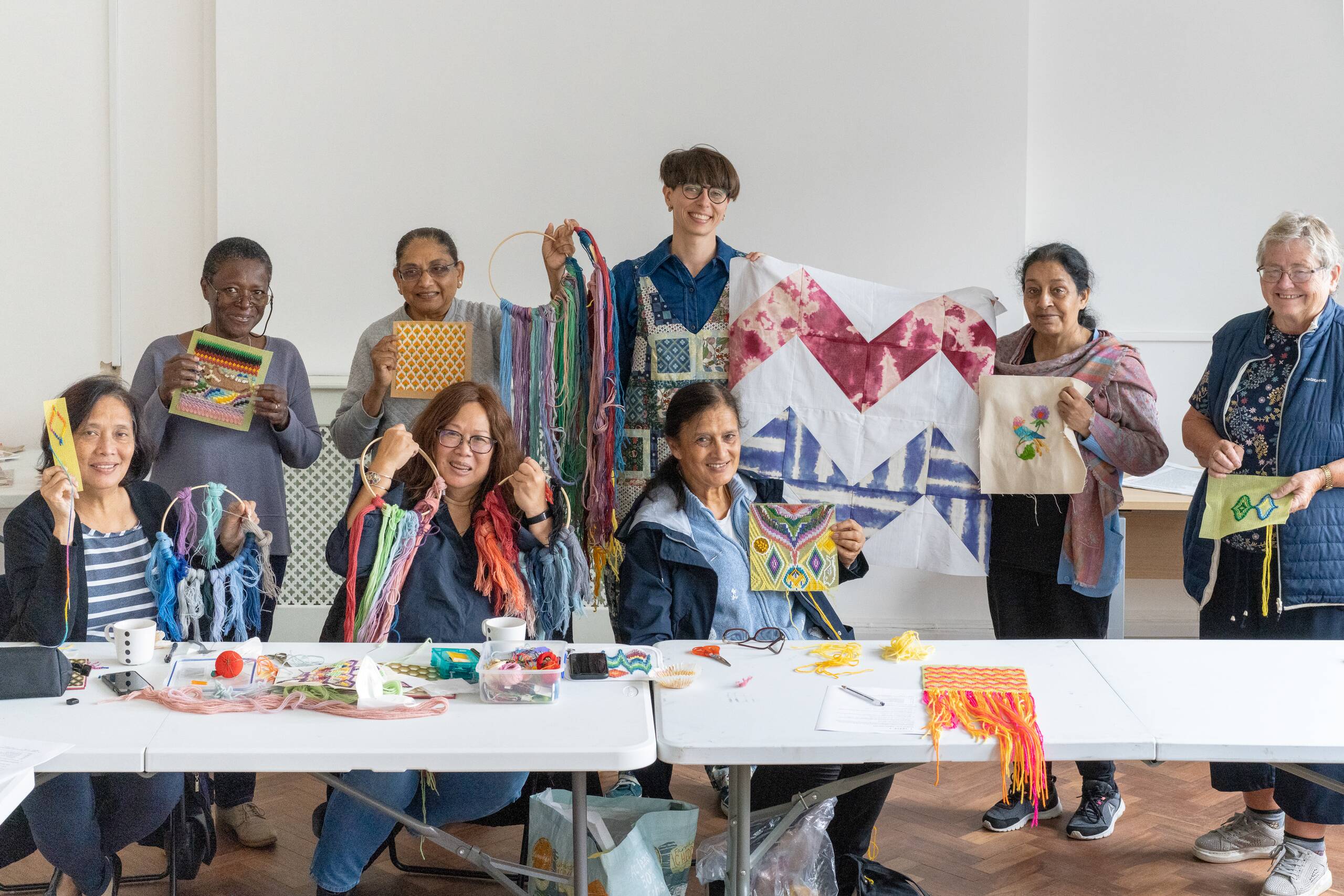 Mammoth Loop: A stitch in time, Series of 15 textile workshops with Redbridge Borough seniors, held at SPACE studios in collaboration with Age UK, London UK, 2021